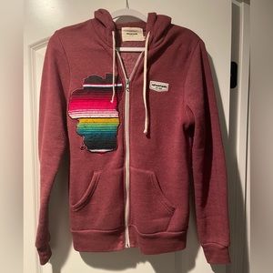 Tahoemade - Zip up hoodie, maroon, size small